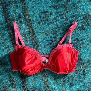 VTG Victoria's Secret Y2K Dupont Stretch Satin Bra 36B